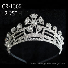 Fan Clear Stone Beauty Pageant Tiara Crown